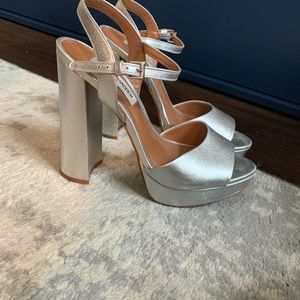 Silver Steve Madden Heels